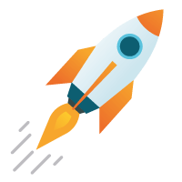 Abstract image of a rocket ship